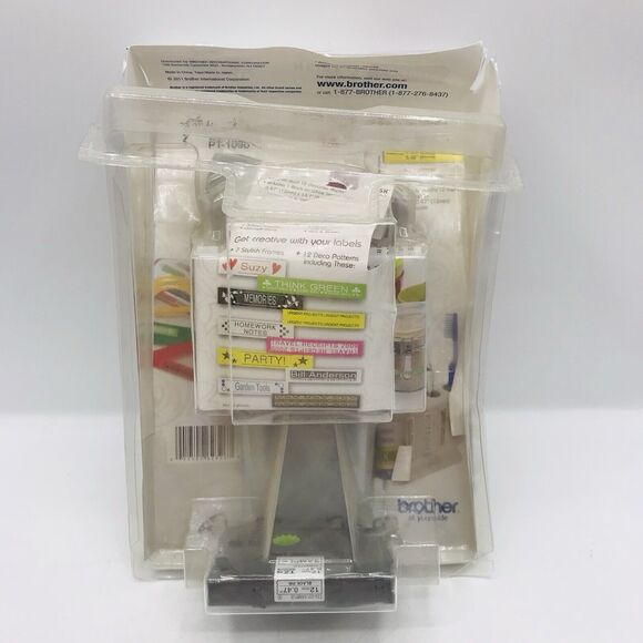 Brother Label Printer Maker PT-1090 Electronic P-Touch No Adapter - Picture 2 of 2